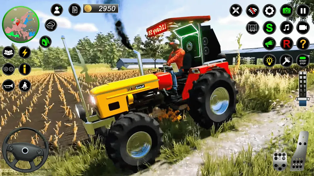 Real Farmer Tractor Drive Game [MOD: безлимитные деньги и топливо] Screenshot 3