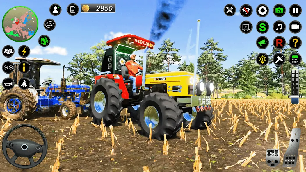 Real Farmer Tractor Drive Game [MOD: безлимитные деньги и топливо] Screenshot 5