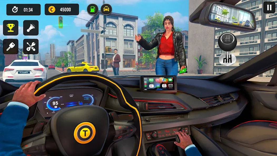 Taxi Simulator 3d Taxi Driver [MOD: безлимитные деньги и машины] Screenshot 1