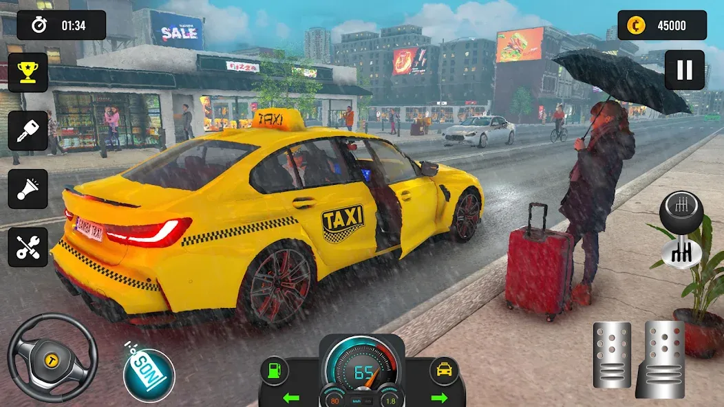 Taxi Simulator 3d Taxi Driver [MOD: безлимитные деньги и машины] Screenshot 2