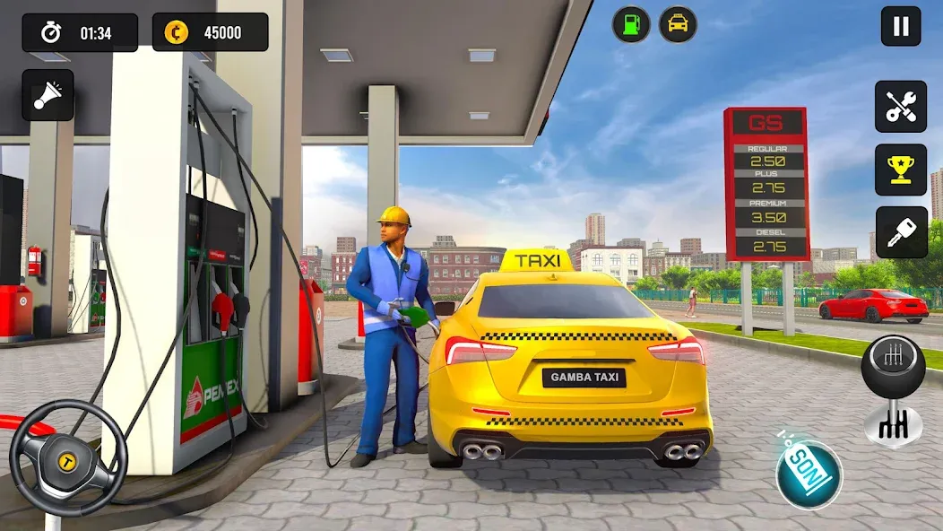 Taxi Simulator 3d Taxi Driver [MOD: безлимитные деньги и машины] Screenshot 3