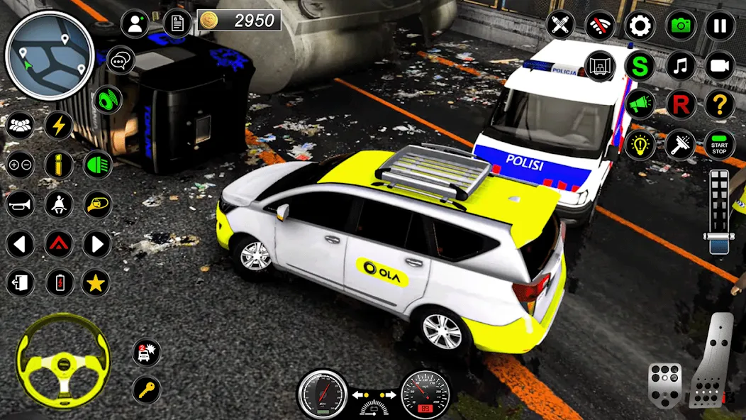 City Taxi Games Taxi Simulator [MOD: безлимитные деньги и топливо] Screenshot 2