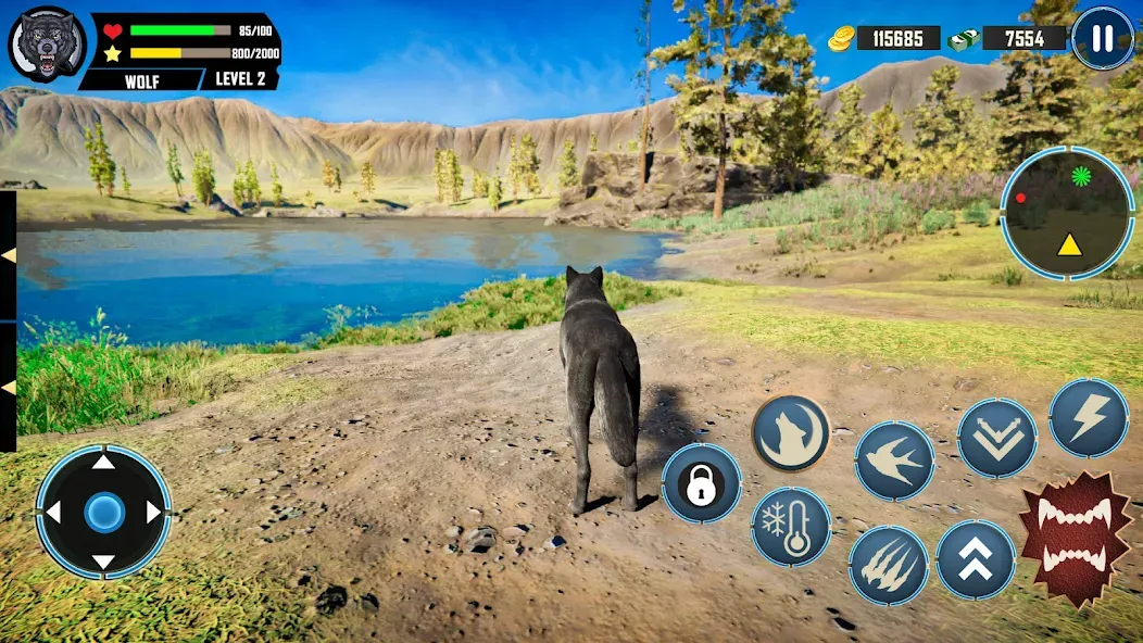 Wild Wolf Simulator Games [MOD: безлимитные деньги и энергия] Screenshot 2