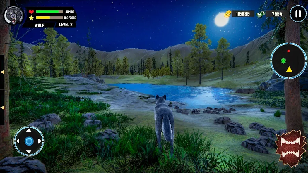Wild Wolf Simulator Games [MOD: безлимитные деньги и энергия] Screenshot 4