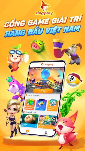 ZingPlay HD Cổng game giải trí [MOD: безлимитные монеты и бонусы] Screenshot 1