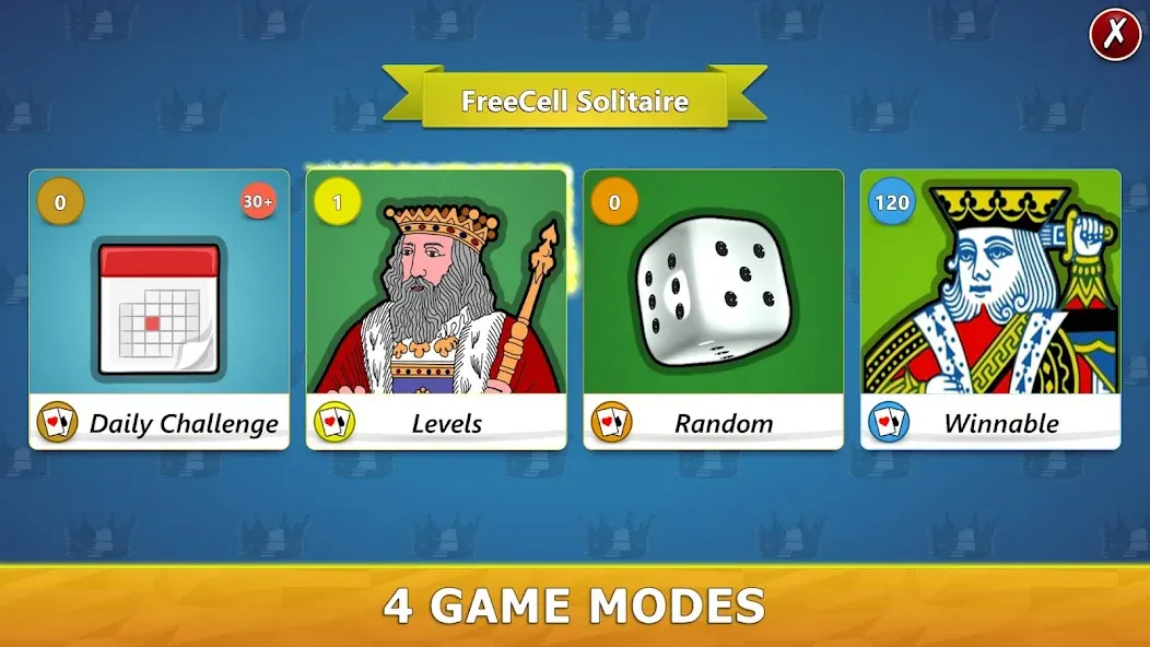 FreeCell Solitaire - Card Game [MOD: безлимитные подсказки и отмена ходов] Screenshot 3