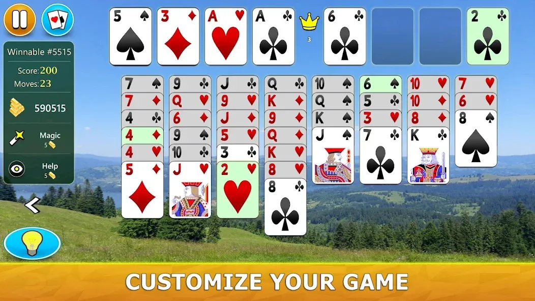 FreeCell Solitaire - Card Game [MOD: безлимитные подсказки и отмена ходов] Screenshot 4