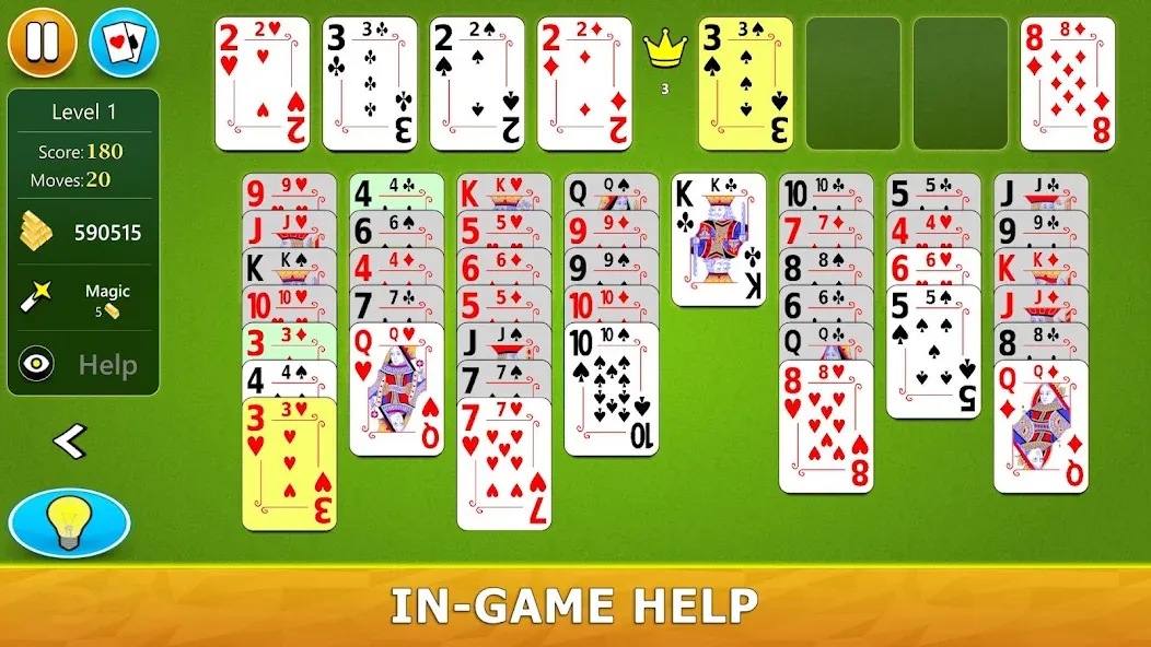 FreeCell Solitaire - Card Game [MOD: безлимитные подсказки и отмена ходов] Screenshot 5