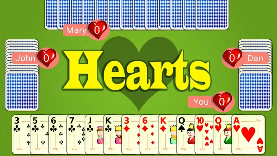 Hearts Mobile [MOD: без рекламы и открыты все уровни] Screenshot 1
