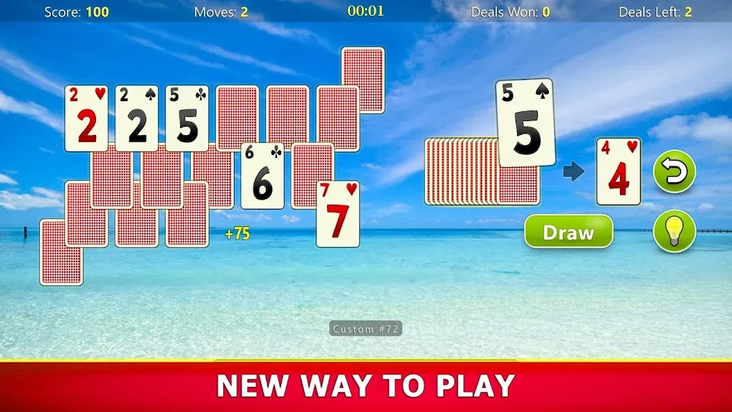 TriPeaks Solitaire Mobile [MOD: безлимитные подсказки и отмены хода] Screenshot 4