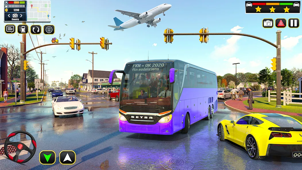 City Bus Simulator Bus Games [MOD: безлимитные деньги и все автобусы открыты] Screenshot 2