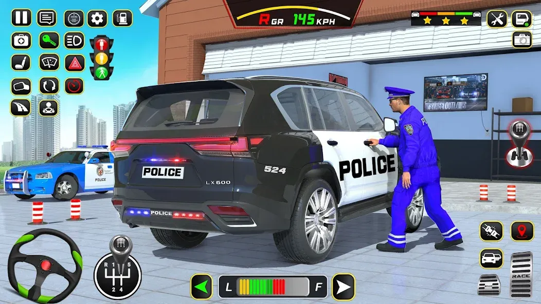 Police Car Driving School Game [MOD: безлимитные деньги и все машины] Screenshot 2