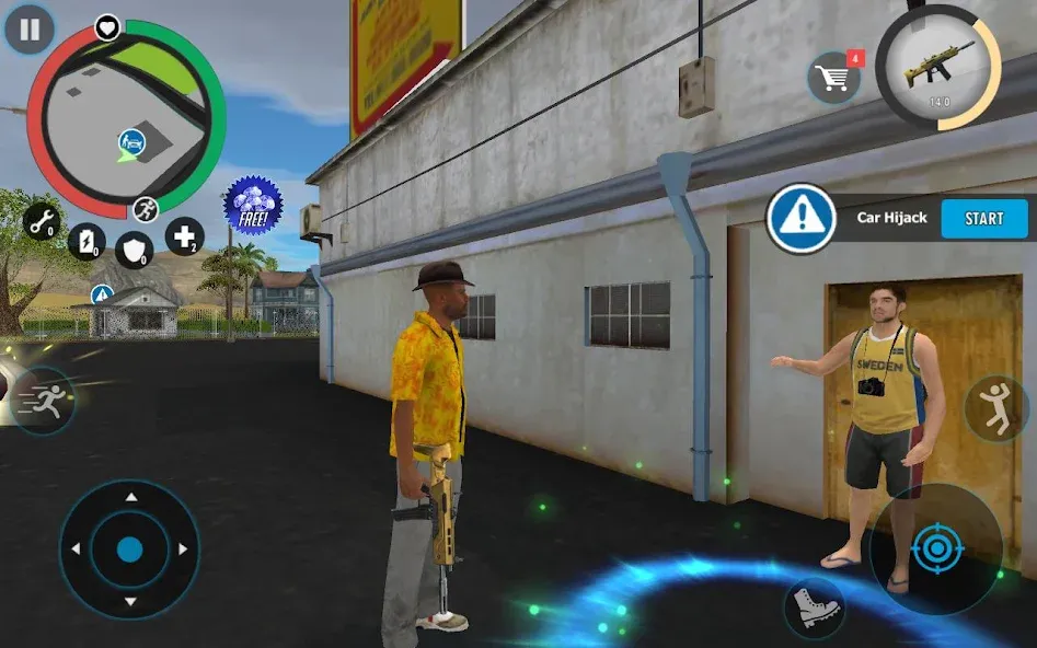 Real Gangster Crime [MOD: безлимитные деньги и оружие] Screenshot 2