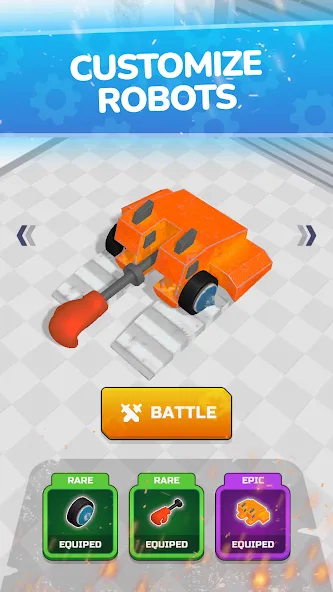 Scrap Robot Fighting [MOD: много металлолома и мощное оружие] Screenshot 1