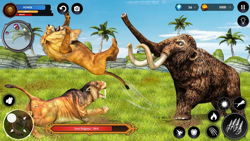 Lion Simulator Wild Lion Games [MOD: безлимитные деньги и мощный лев] Screenshot 5