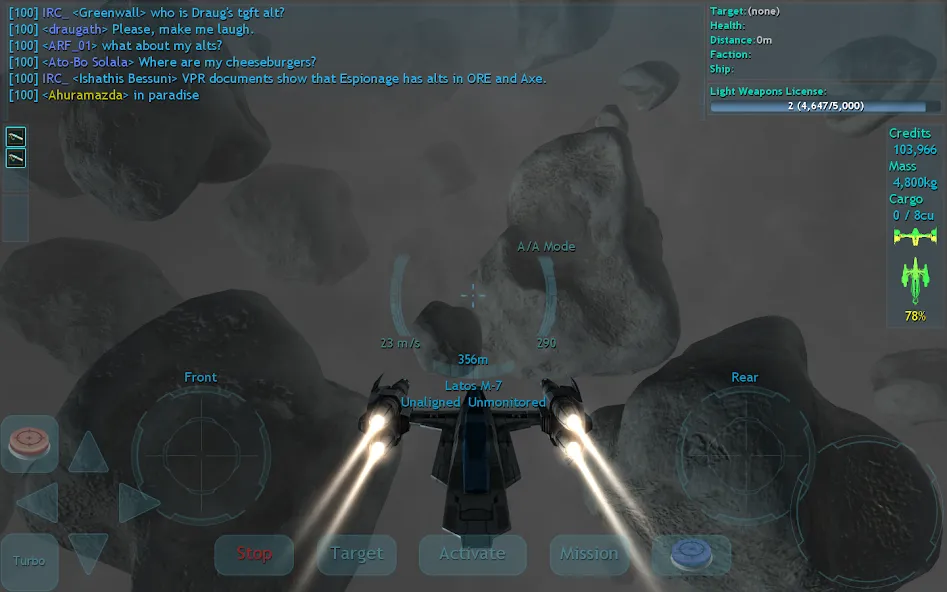 Vendetta Online (3D Space MMO] [MOD: безлимитные ресурсы и открытые корабли] Screenshot 5