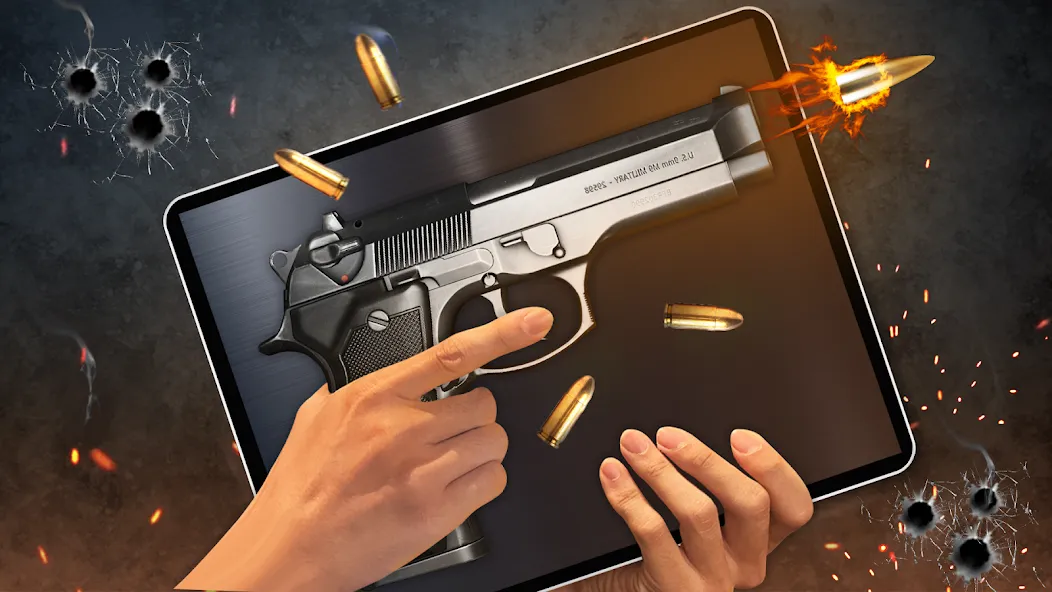 Gun Simulator 3D &amp; Time Bomb [MOD: безлимитные патроны и оружие] Screenshot 1