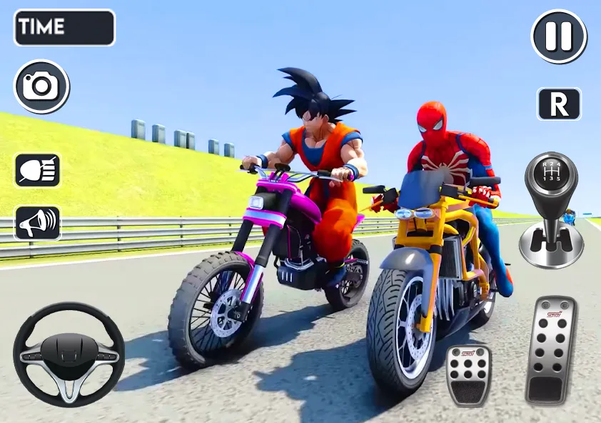 Spider Bike Stunt 3D Mega Ramp [MOD: безлимитные деньги и все байки открыты] Screenshot 3