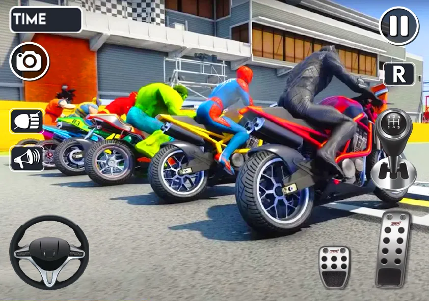 Spider Bike Stunt 3D Mega Ramp [MOD: безлимитные деньги и все байки открыты] Screenshot 5