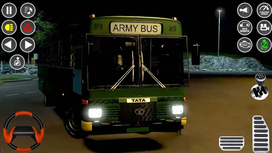 US Military Coach Simulator 3D [MOD: безлимитные деньги и топливо] Screenshot 1