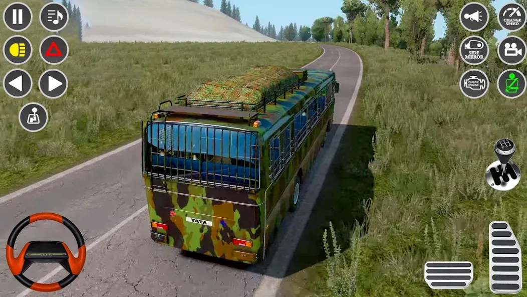 US Military Coach Simulator 3D [MOD: безлимитные деньги и топливо] Screenshot 3
