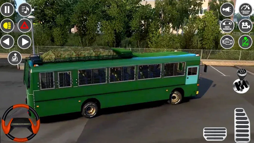US Military Coach Simulator 3D [MOD: безлимитные деньги и топливо] Screenshot 4