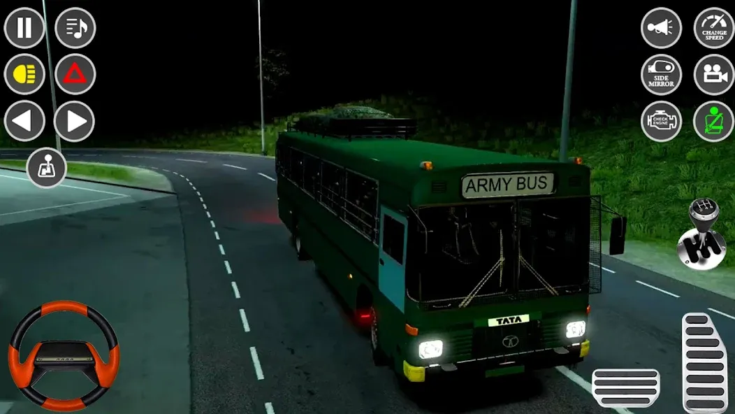 US Military Coach Simulator 3D [MOD: безлимитные деньги и топливо] Screenshot 5