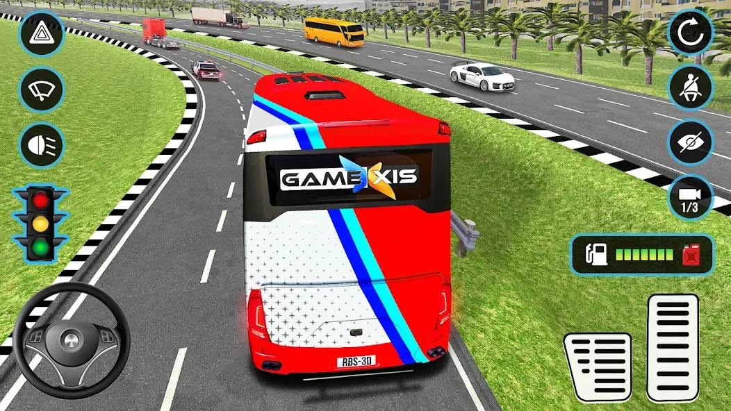 Real Bus Simulator: WW BusTour [MOD: безлимитные деньги и топливо] Screenshot 1