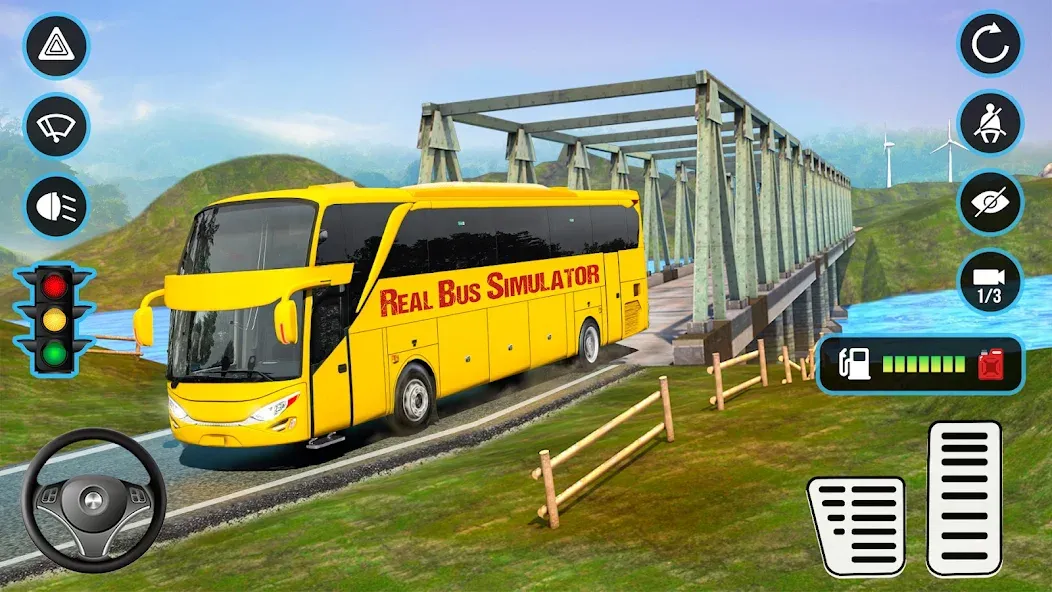Real Bus Simulator: WW BusTour [MOD: безлимитные деньги и топливо] Screenshot 2