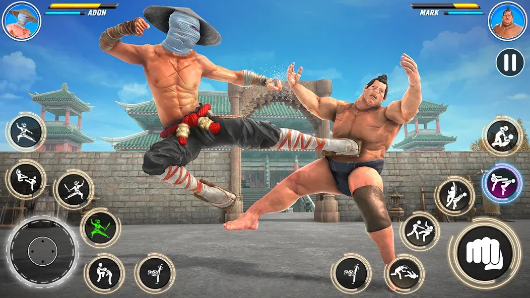 Kung Fu karate: Fighting Games [MOD: безлимитные деньги и энергия] Screenshot 4