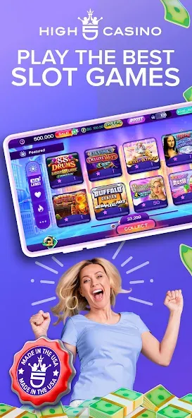 High 5 Casino: Real Slot Games [MOD: безлимитные монеты и бесплатные вращения] Screenshot 1