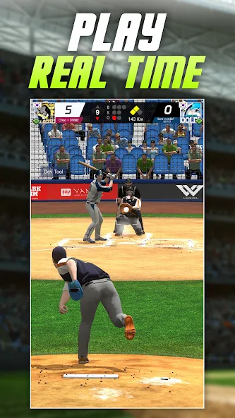 Baseball Play: Real-time PVP [MOD: реалистичные матчи и быстрая победа] Screenshot 1