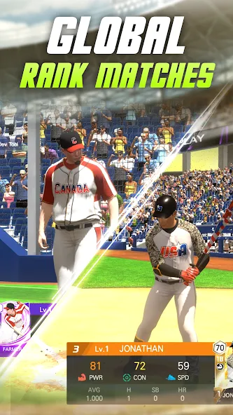 Baseball Play: Real-time PVP [MOD: реалистичные матчи и быстрая победа] Screenshot 2