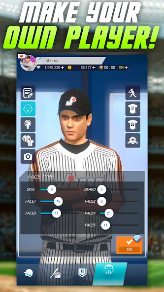 HOB Homerun Battle [MOD: безлимитные деньги и сила удара] Screenshot 2