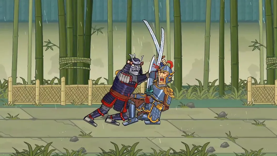 Crazy Samurai [MOD: безлимитные монеты и усиленный самурай] Screenshot 2