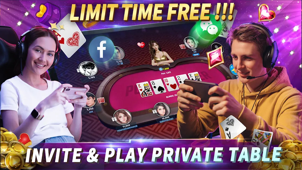 Poker Master Texas Holdem 2024 [MOD: безлимитные фишки и всё открыто] Screenshot 4