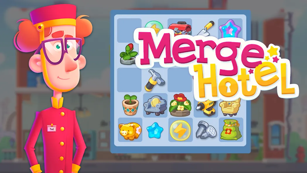 Merge Hotel: Family Story Game [MOD: безлимитные деньги и энергия] Screenshot 1