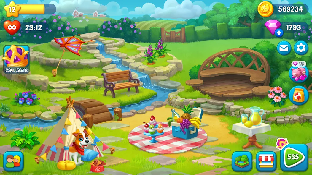 Ranch Adventures: Amazing Matc [MOD: безлимитные монеты и жизни] Screenshot 4