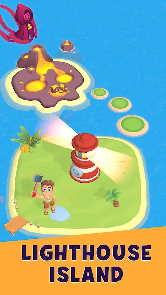 Lighthouse Island [MOD: безлимитные ресурсы и открытые уровни] Screenshot 1