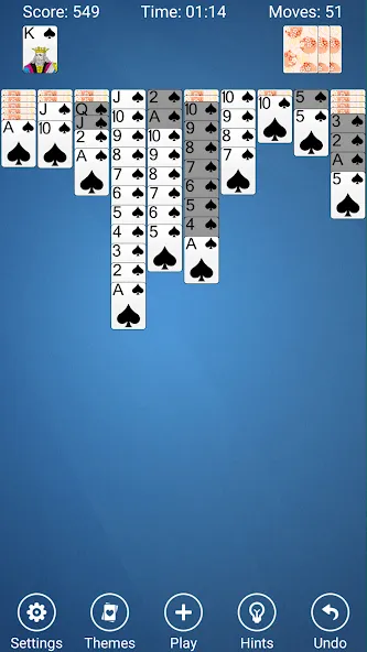Spider Solitaire [MOD: без рекламы и все масти открыты] Screenshot 5