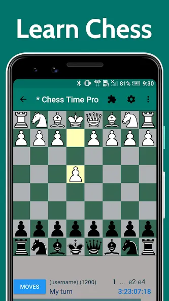 Chess Time - Multiplayer Chess [MOD: мультиплеерные шахматы без ограничений] Screenshot 1