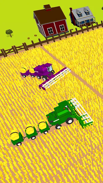 Harvest.io – 3D Farming Arcade [MOD: безлимитные ресурсы и открыты все поля] Screenshot 1