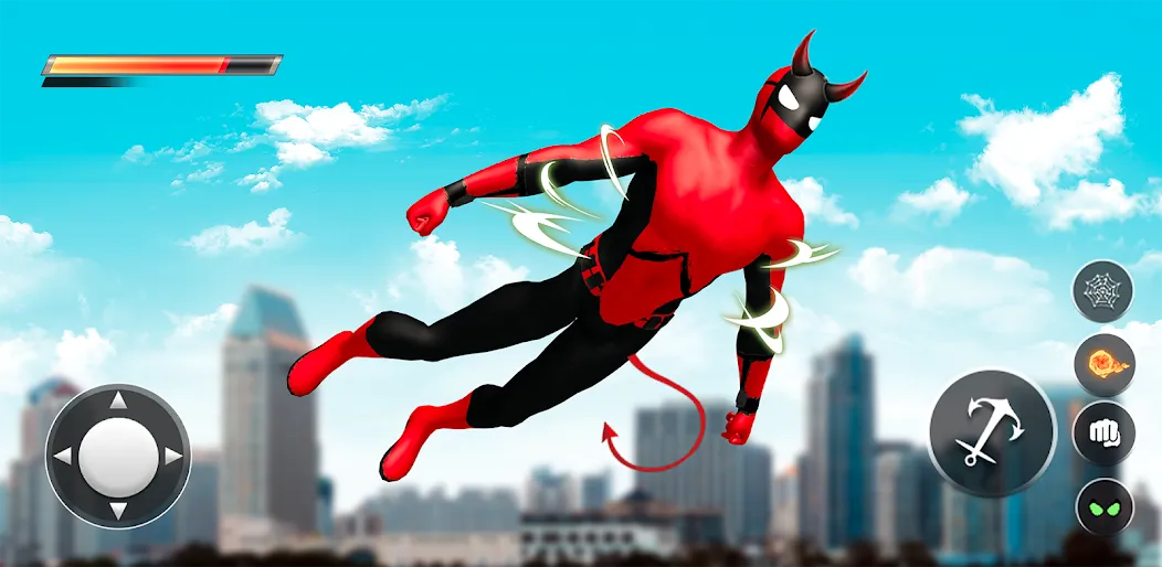 Spider Rope Hero - Vice Town [MOD: безлимитные деньги и суперсила] Screenshot 3