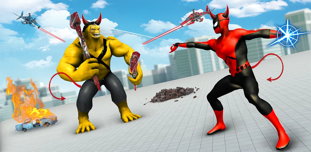 Spider Rope Hero - Vice Town [MOD: безлимитные деньги и суперсила] Screenshot 5
