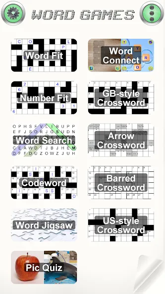 Word Games [MOD: безлимитные подсказки и открыты все уровни] Screenshot 1