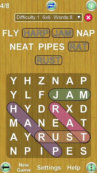Word Search Ultimate [MOD: без рекламы и подсказки доступны] Screenshot 1