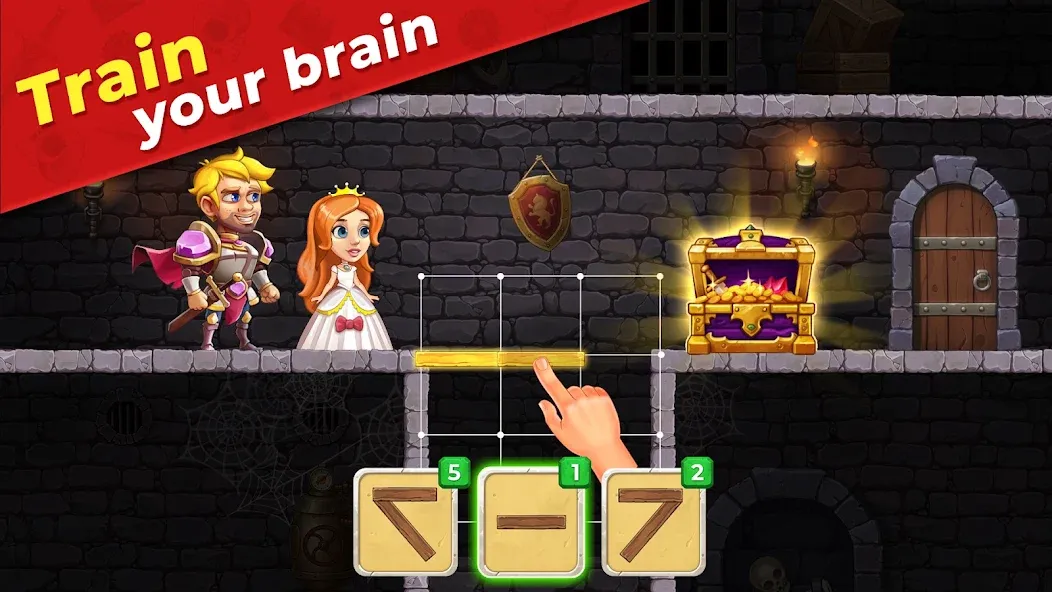 Mr. Knight: Pin Puzzles [MOD: безлимитные подсказки и монеты] Screenshot 2