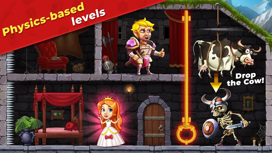 Mr. Knight: Pin Puzzles [MOD: безлимитные подсказки и монеты] Screenshot 5