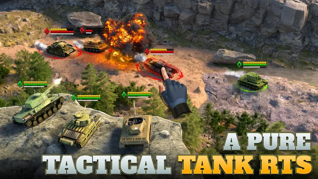 Tanks Charge: Online PvP Arena [MOD: безлимитные деньги и усиленная броня] Screenshot 1