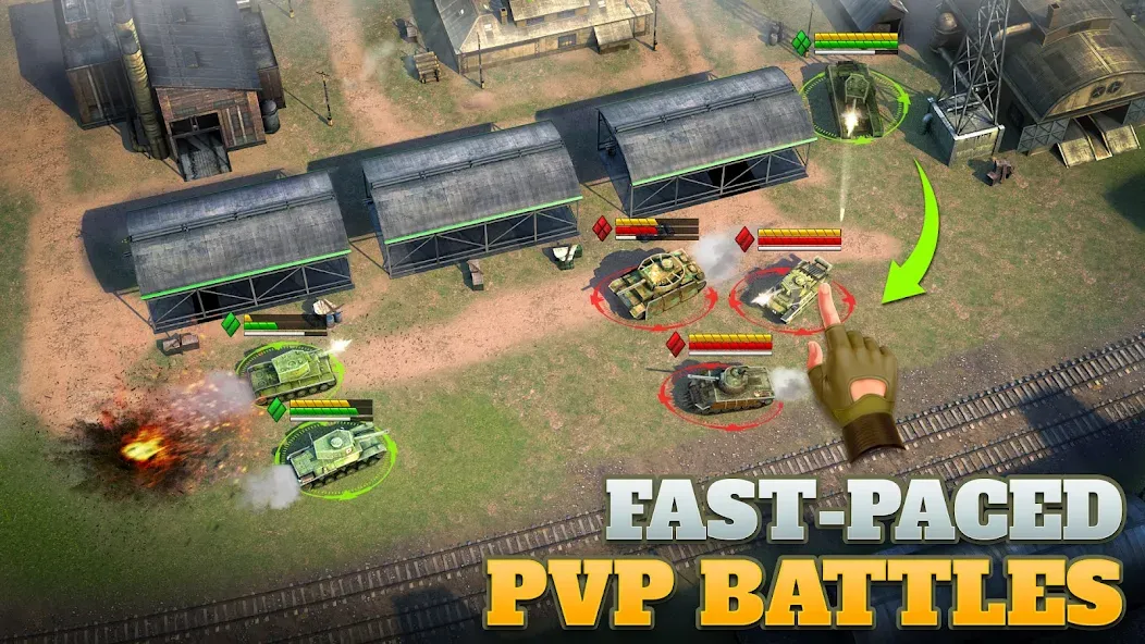 Tanks Charge: Online PvP Arena [MOD: безлимитные деньги и усиленная броня] Screenshot 3